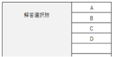 解答選択枝